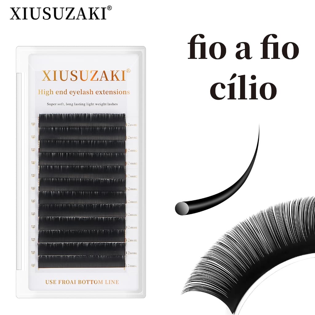 XIUSUZAKI Extensões De Cílios Clássicas Preto Fosco Volume fio a fio Postiços Fornecedores Cilios