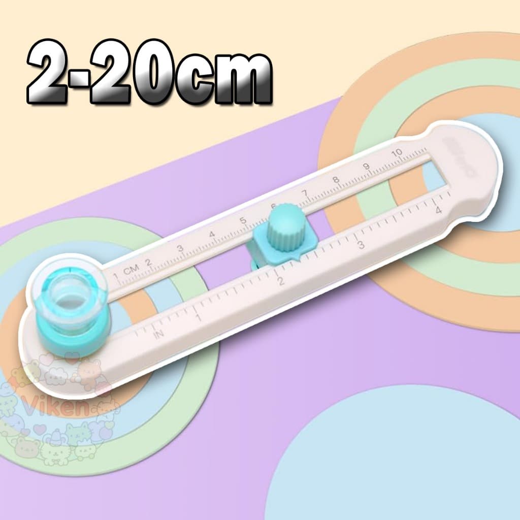 2-20cm Cortador De Papel Circular Balança Ajustável Portátil Cortador Circular