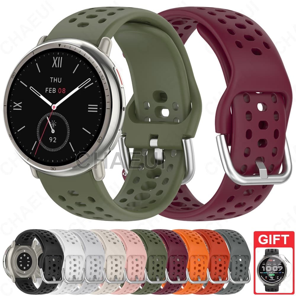 Acessórios Duráveis Da Pulseira Faixa Do Esporte Correia Silicone Para Amazfit Active 2 / Active 2 Square