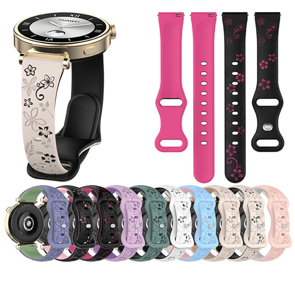 12mm 16mm 18mm 20mm 22mm Universal Quick Release Silicone Dual Colors Pulseira De Relógio Cinto À Prova D'água Para Huaw