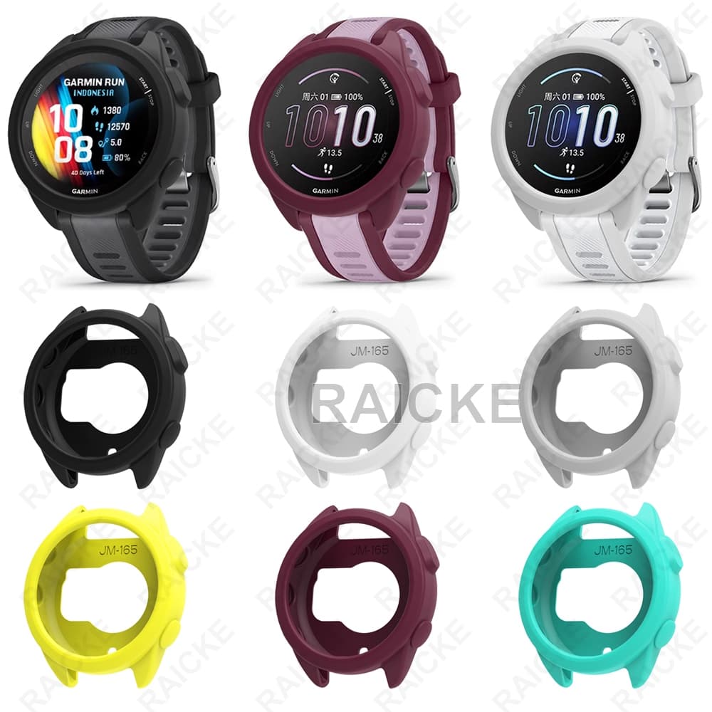 Capa De Silicone Macio Meia Protetora De Tela Para Garmin Forerunner 165