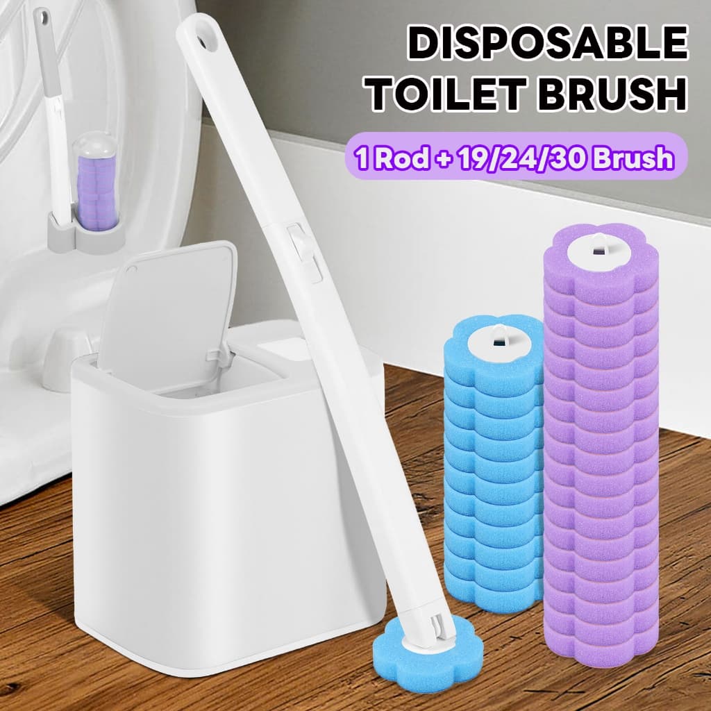 18/36Pcs Kit De Descartável para Escova de Limpeza de Vaso Com Recargas Prática Alça Longa E Caddy Doméstico Sanitário