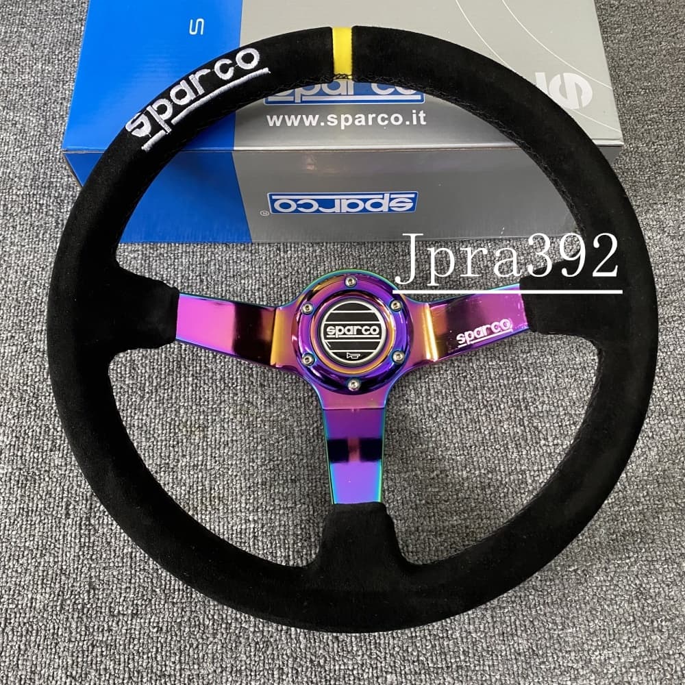 Volante De Camurça SPC Carro Universal De 340 Mm Com Botões De Logotipo