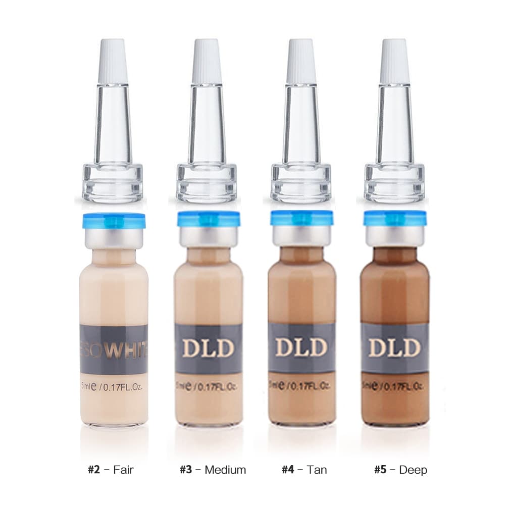 BB Glow Foundation MesoWhite Brightening Semi Permanente Pigmento 2 Garrafas Conjunto Para Tratamento De Beleza Natural