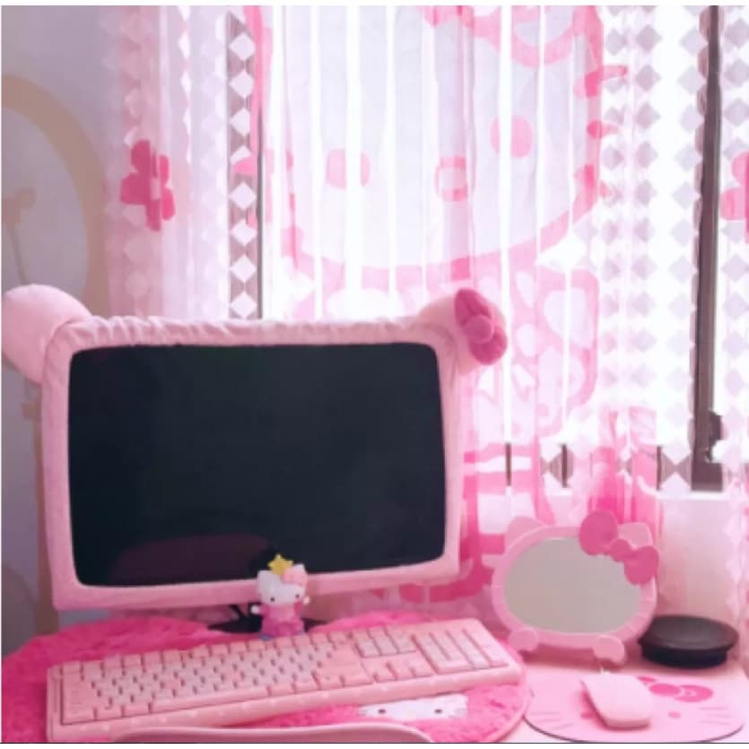 Capa Para Computador De Mesa De 14 A 32 Polegadas , LCD Laptop TV Kitty