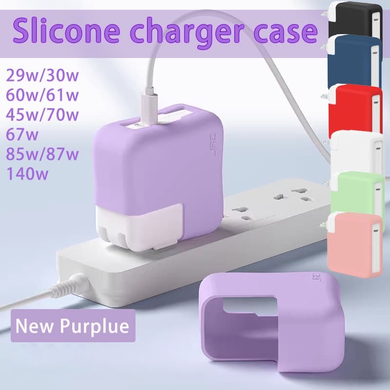 Capa Carregadora Para Macbook Air M1 M2 A2337 A2681 30W Pro13 A1706 A2338 A2289 2021 Pro14 67w 96w De silicone
