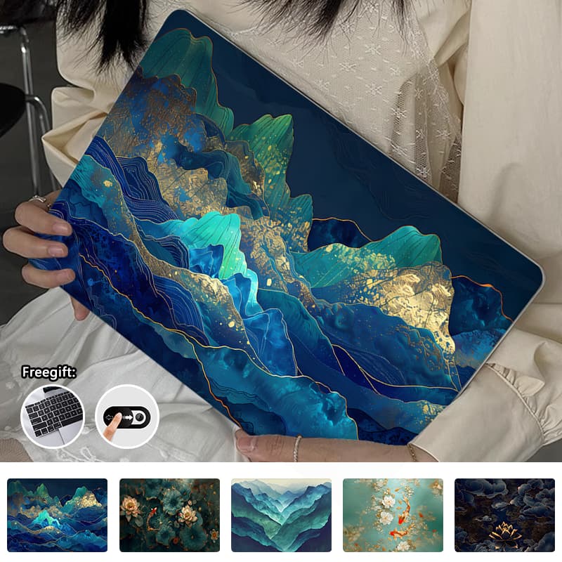 Capa De Impressão De Ilustração Retrô Para Macbook Air M4 13.6 Polegadas A3240 Pro M4 14 A3112 A3401 M2 A2681 M3 A3113 M