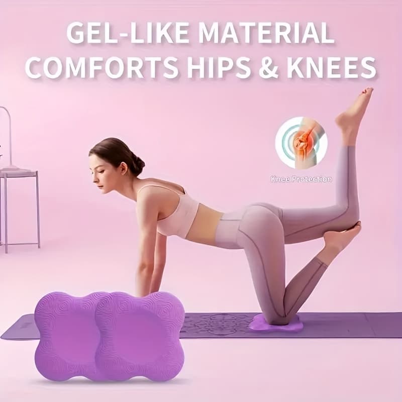 2pcs Yoga Almofada De Joelheira Portátil Extra Grossa Para Joelhos Cotovelos Pilates Work Out Kneeling Pad