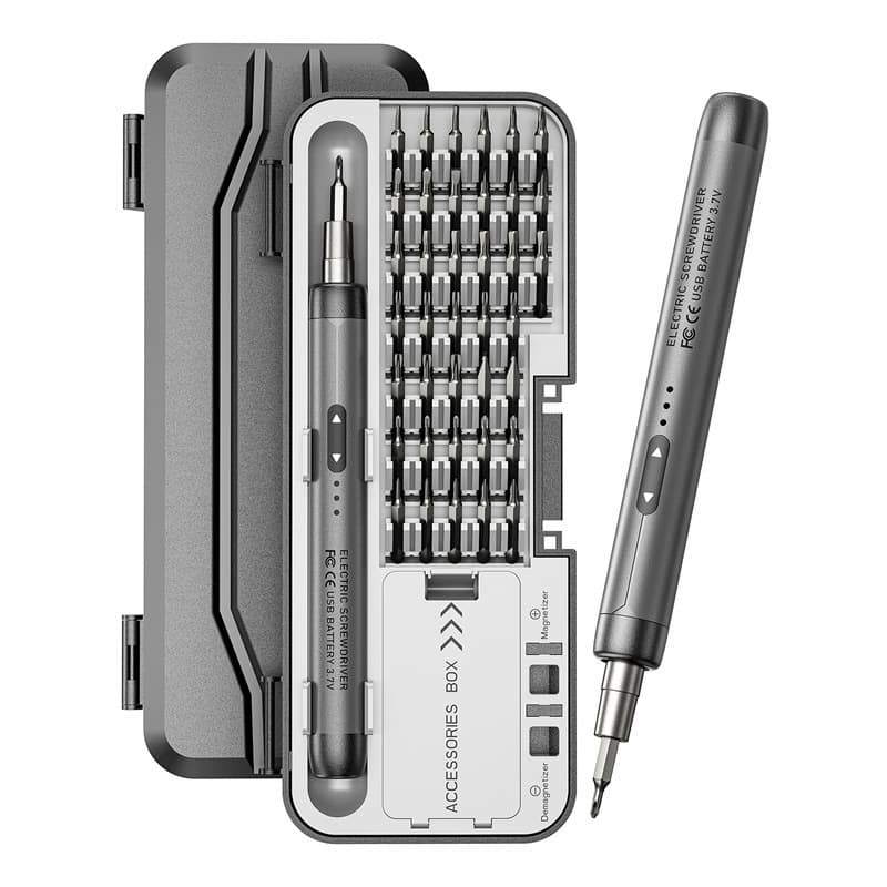 Parafusadeira elétrica de precisão recarregável 46 em 1