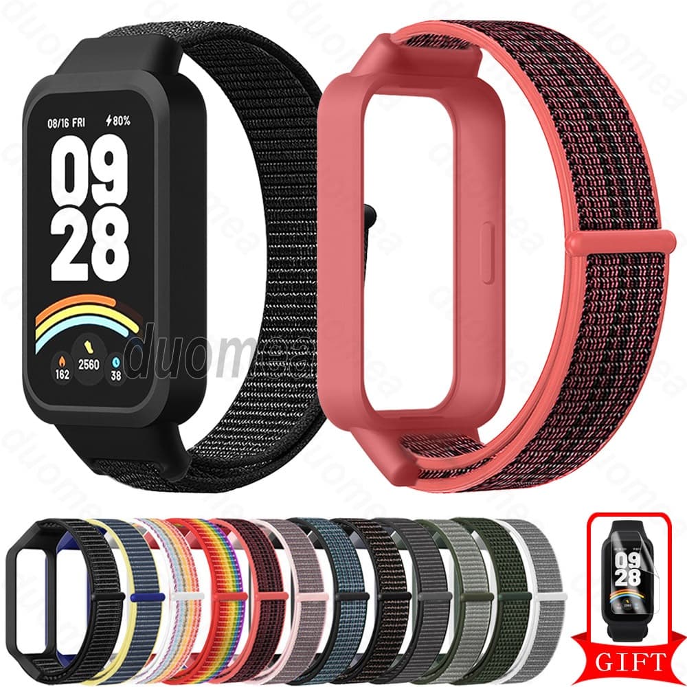 Pulseira De Nylon Acessórios De Para Xiaomi Smart Band 9 Active/Redmi 3