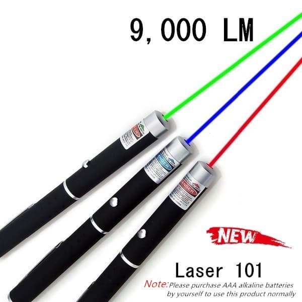 NEW UP Poderoso Verde Vermelho Azul Laser Pointer Pen Feixe De Luz 5 Mw