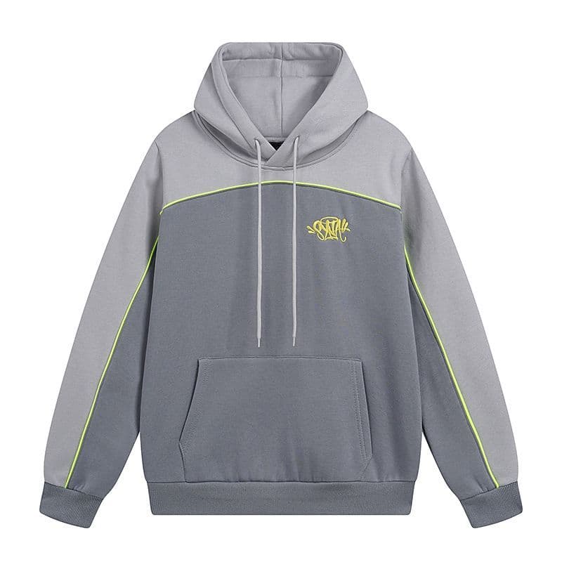 Synaworld Estilo Americano Novo Bordado l Emenda Chapéu Com Capuz Moletom