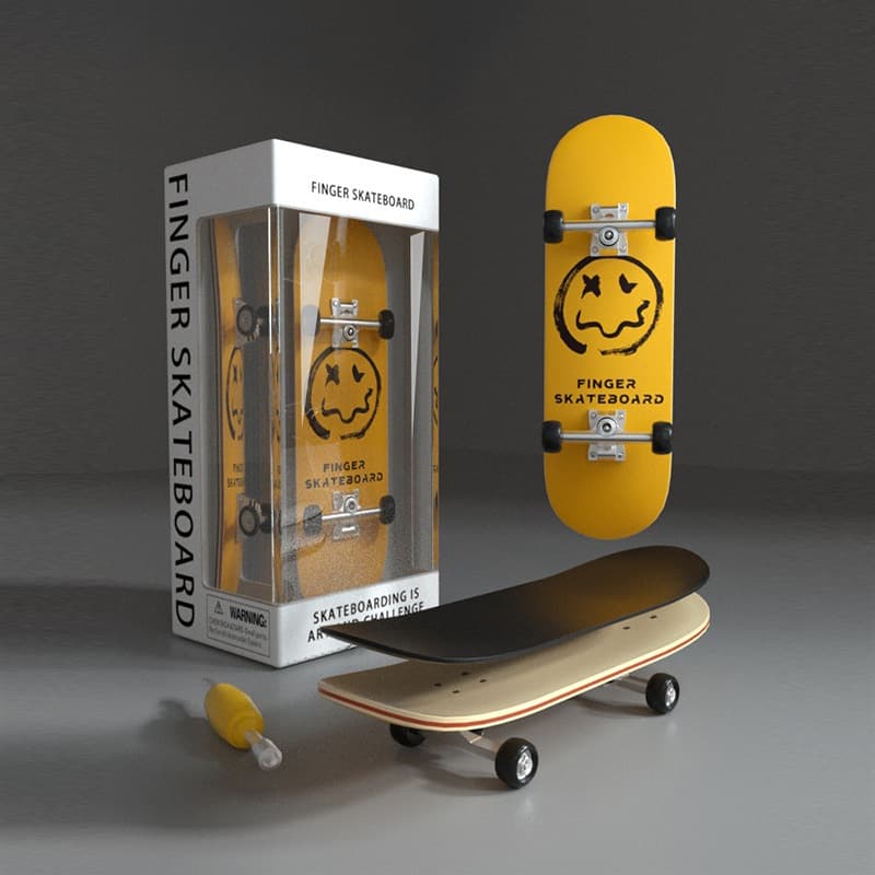 Mini skate de dedo profissional, capa de roda de rolamento de liga de placa de 5 camadas DIY, skate de brinquedo de skat