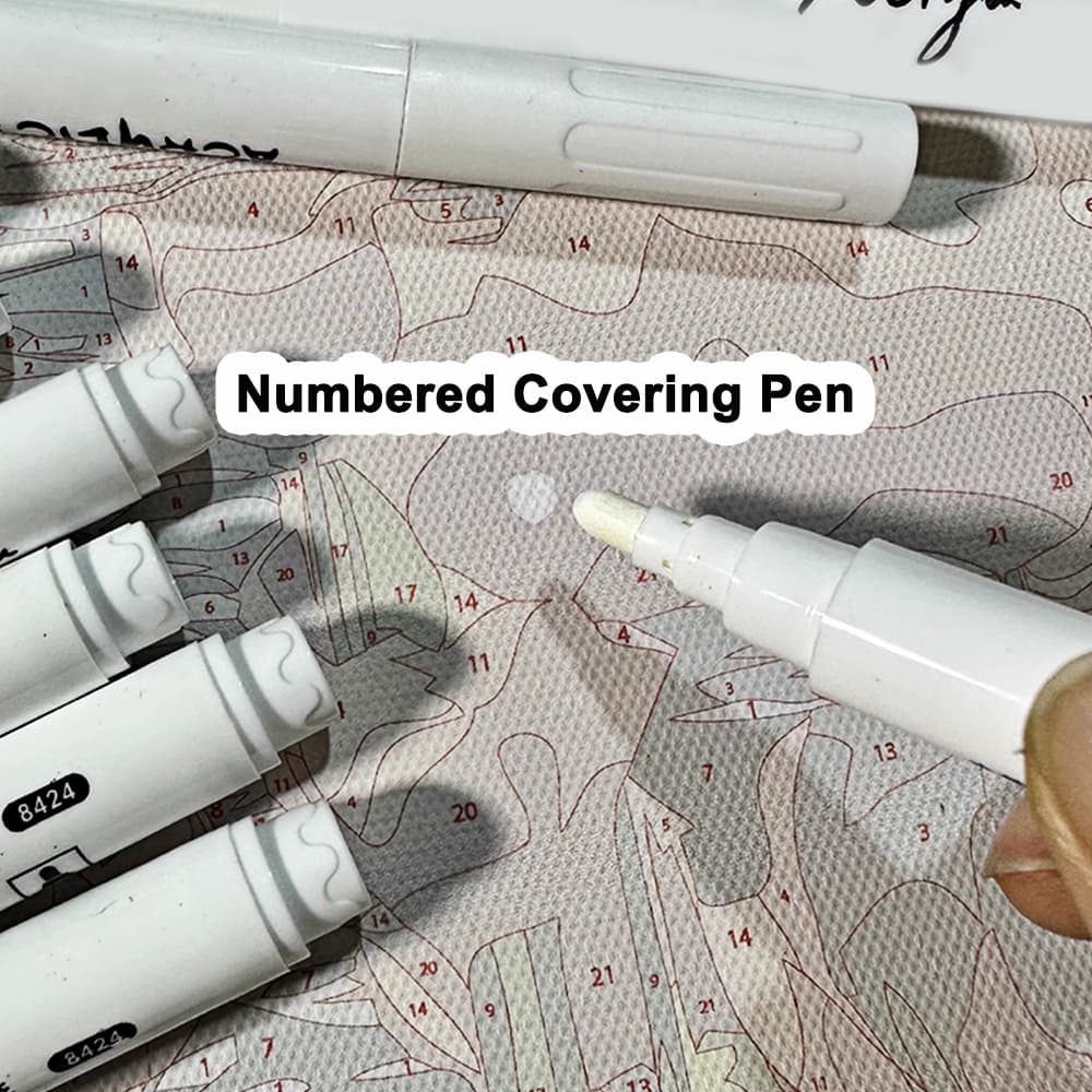 Caneta Marcadora De Cobertura Numerada Paint By Number