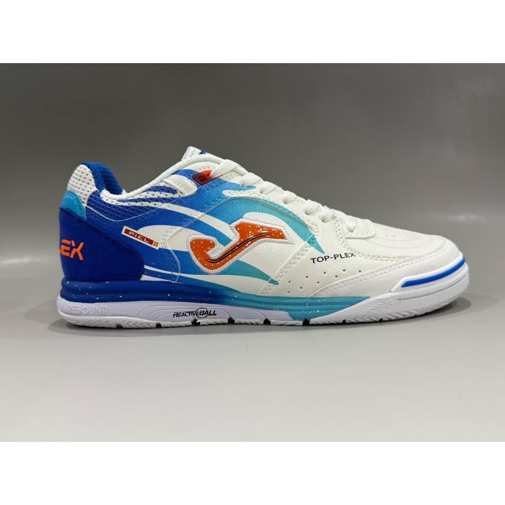 Chuteiras De Futebol De Futsal De Couro Masculino Top Flex Rebound IC Tênis Salão Branco Preto