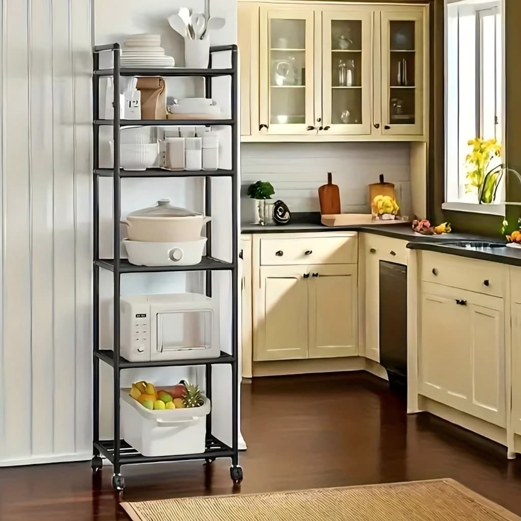 haosin Estante de Aço 6 Prateleiras Cozinha Resistente Multiuso Panelas Casa Sala Quarto Organizador e Escritório