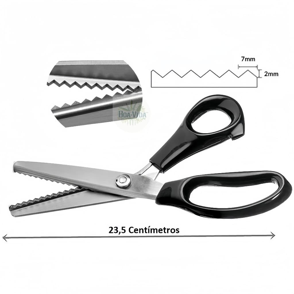 TESOURA DE PICOTAR PROFISSIONAL PARA ARTESANATO, ARTES, ESCOLAR, PROFISSIONAL DIY