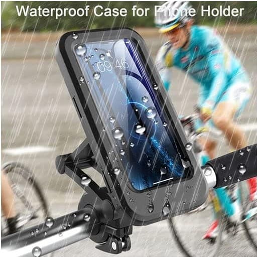 HAOSIN Suporte para celular à prova d'água para motocicleta e bicicleta com articulação de 360°