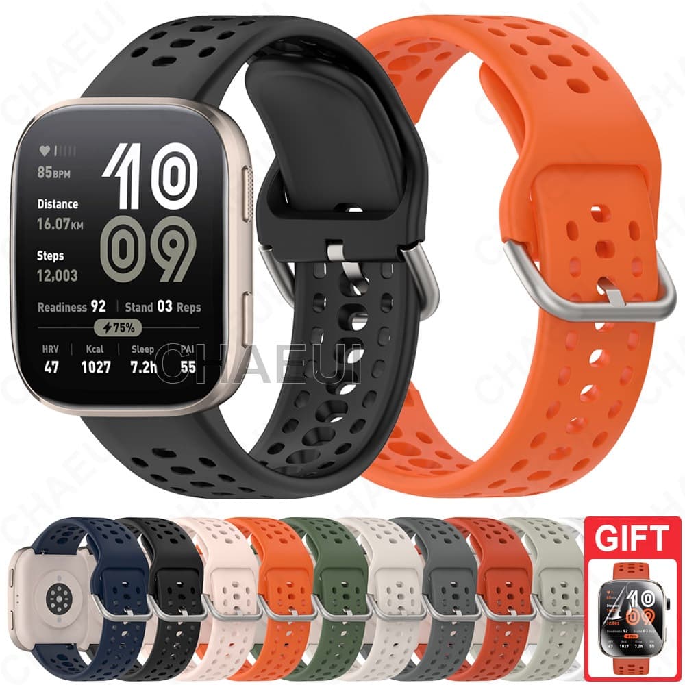 Acessórios De Pulseira De Silicone Para Amazfit Bip 6 / Bip 5 / Bip 5 Unity