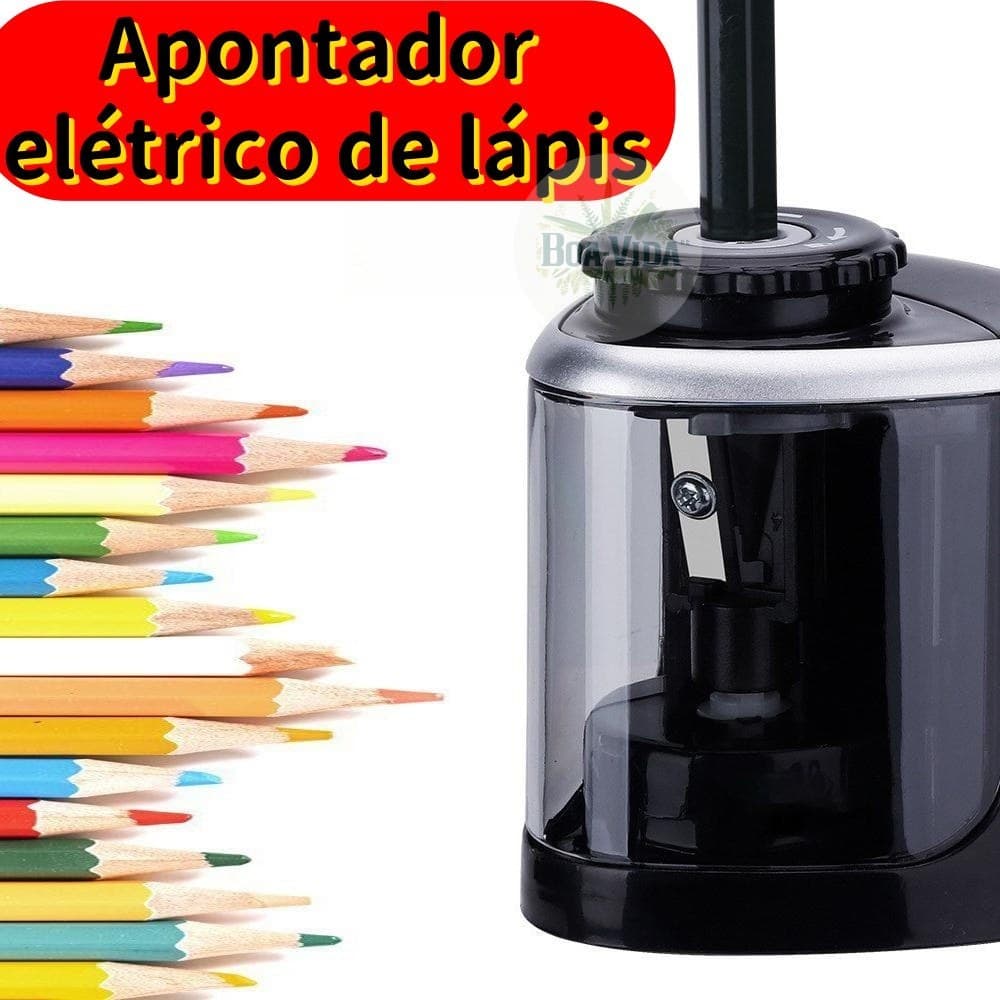 Afiador De Lápis Elétrico De Mesa Automático Adequado Escolar Uso Infantil Estudantes Escritório