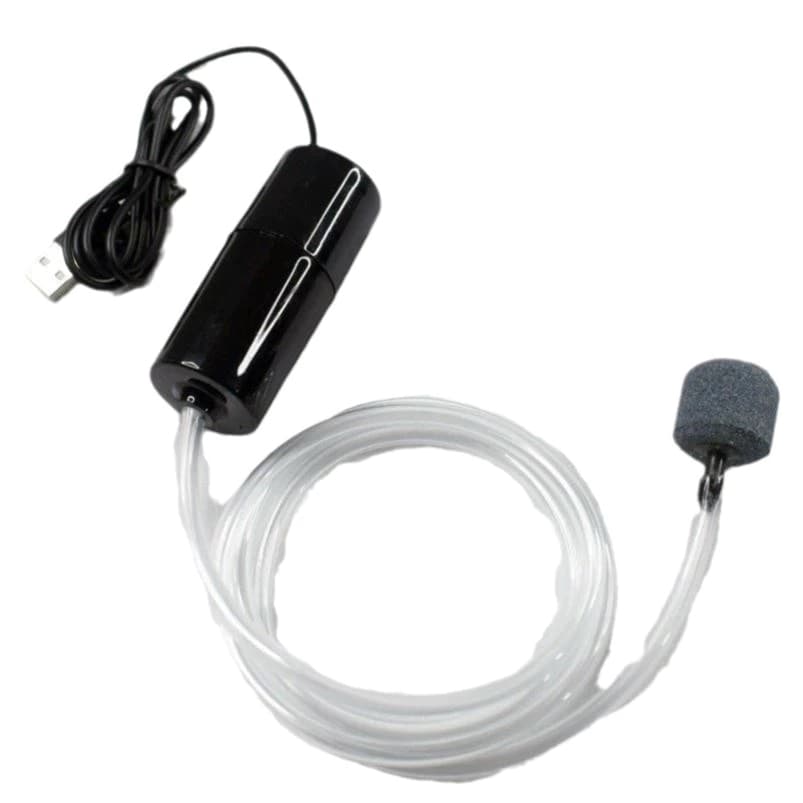 Bomba de Aquário USB Portátil para Oxigenação Eficiente em Tanques de Água Doce e Salgada