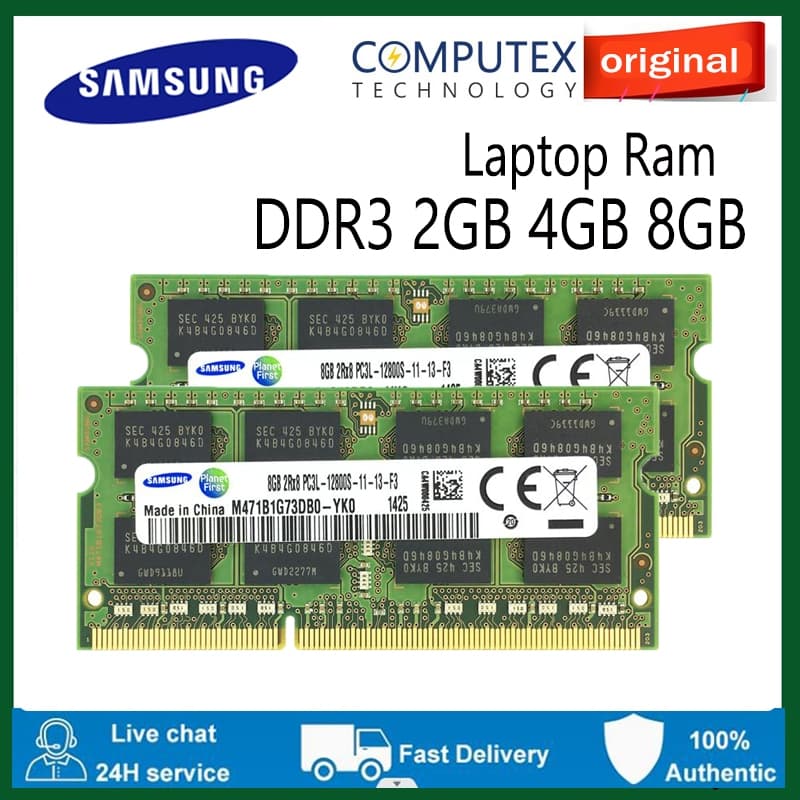 Samsung DDR3 RAM 4GB 8GB DDR3 1066/1333/1600MHz DDR3L 1600MHz Memória Para Laptop SODIMM