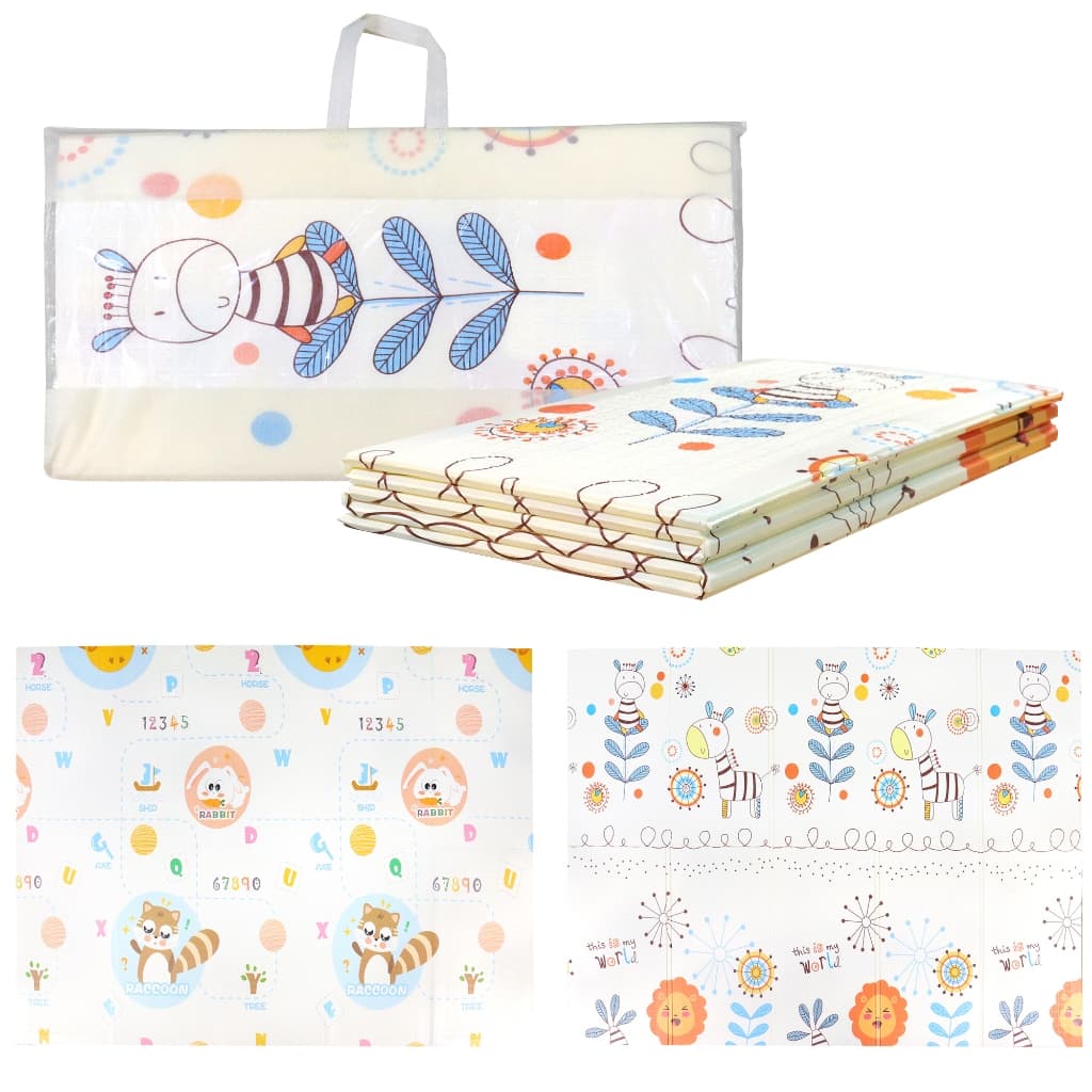 Tapete Tatame Infantil 200x150cm｜6mm Espuma Antiderrapante Dupla Face para Bebê