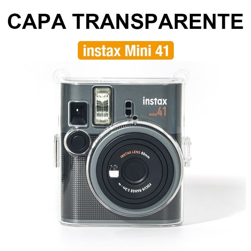 [Film Lab] Capa Capinha Transparente Instax Mini 41 Case Para Câmera Instantânea Capa Protetora CAA95