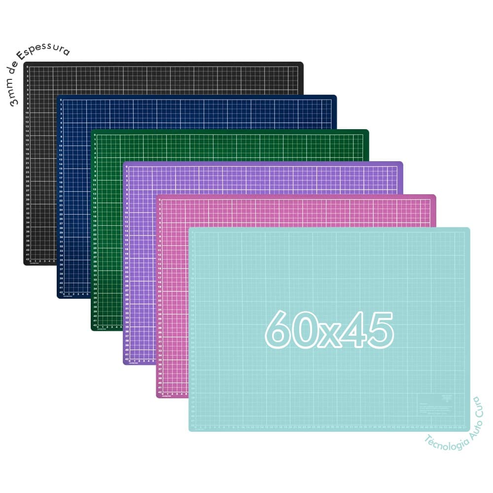 Placa de apoio de corte 60 * 45cm 45 * 30cm A2 A3 Roxo/Lake Verde/Azul/Rosa