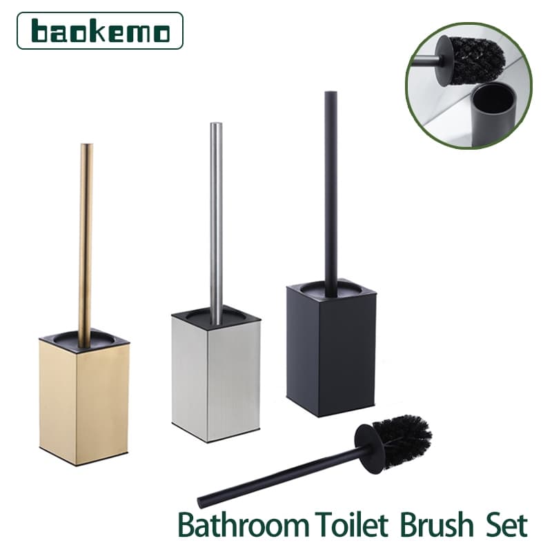 BAOKEMO Escova De Vaso Sanitário Moderna De Aço Inoxidável Acessórios De Banheiro Conjunto De Removível Para Tigela
