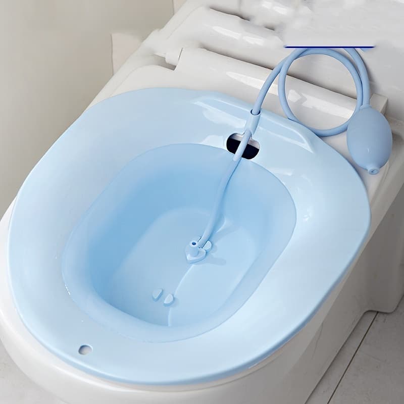 Banheira de banho banheiro azul grande capacidade embeber com lavador idosos maternidade mulheres grávidas bacia de cuid