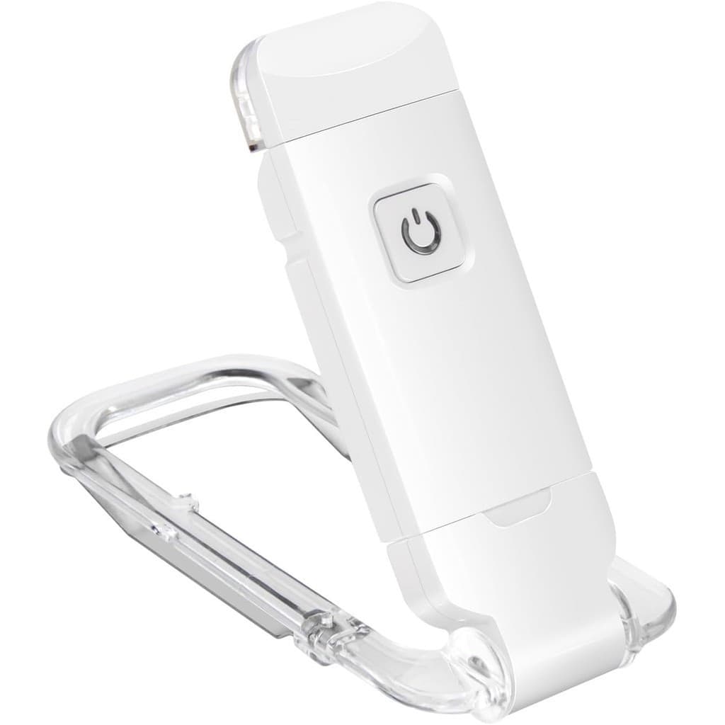 Suporte de cartão USB branco luz de livro LED luz de leitura proteção para os olhos luz de marcador portátil