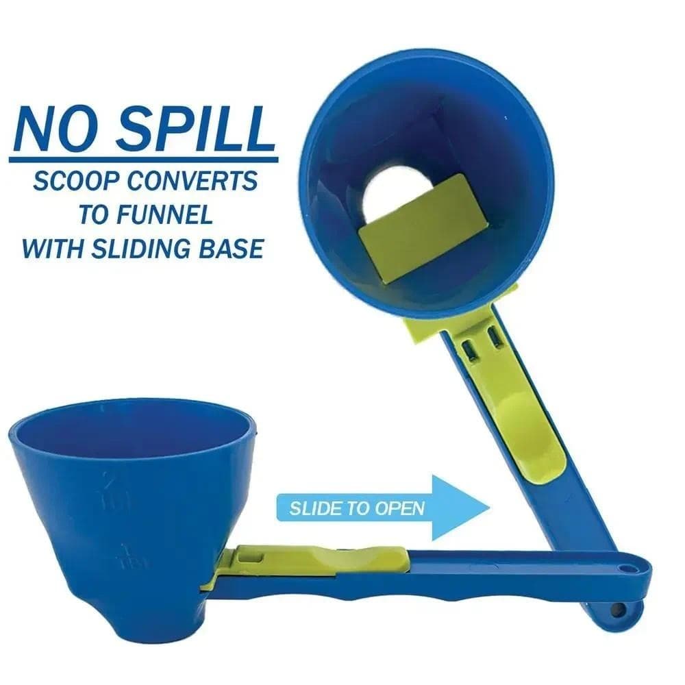 Funil De Colher Medidora De Proteína Em Pó , 2 Peças , Com Alça Mais Longa , Para Garrafa De Água , Essencial Deslizante