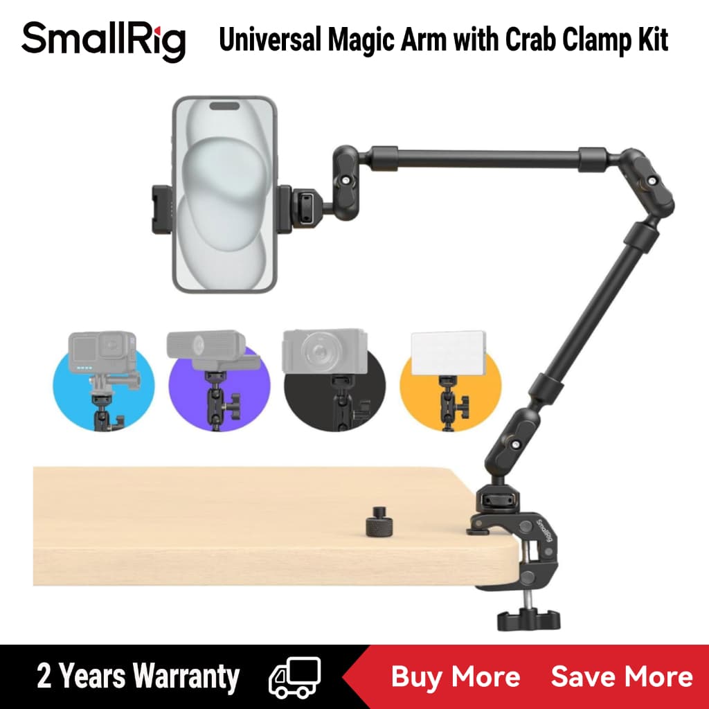 Braço Mágico SmallRig Com Kit De Grampo De Caranguejo 4766