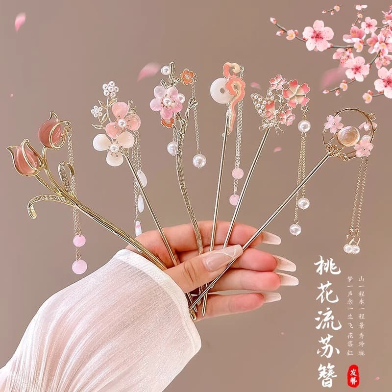 Novo estilo chinês antigo hairpin feminino High-End hairpin borla passo agitando 2026 novo estilo estilo estilo chinês h