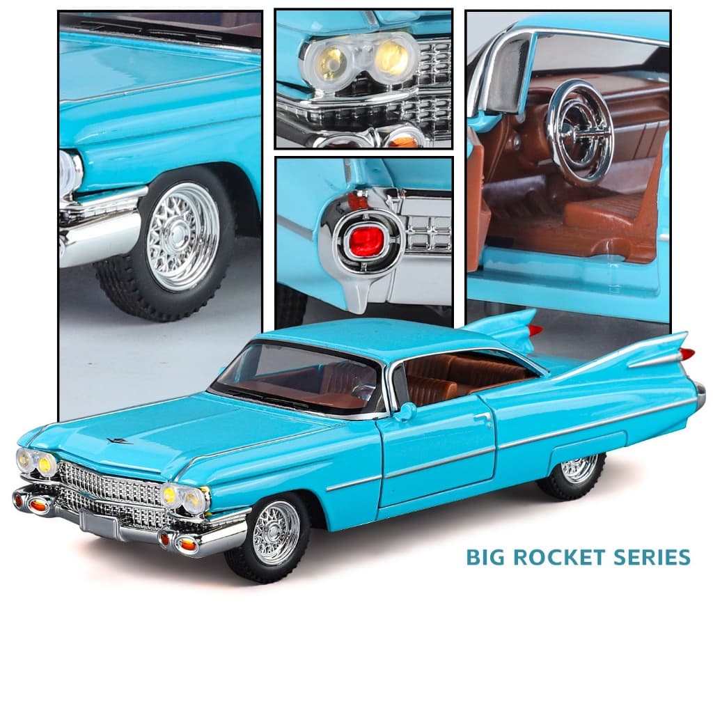 Escala 1 : 32 Cadillac Eldorado Liga Modelo De Carro Diecast Som Luz Amantes Do Coleção Crianças Presente Aniversário Me