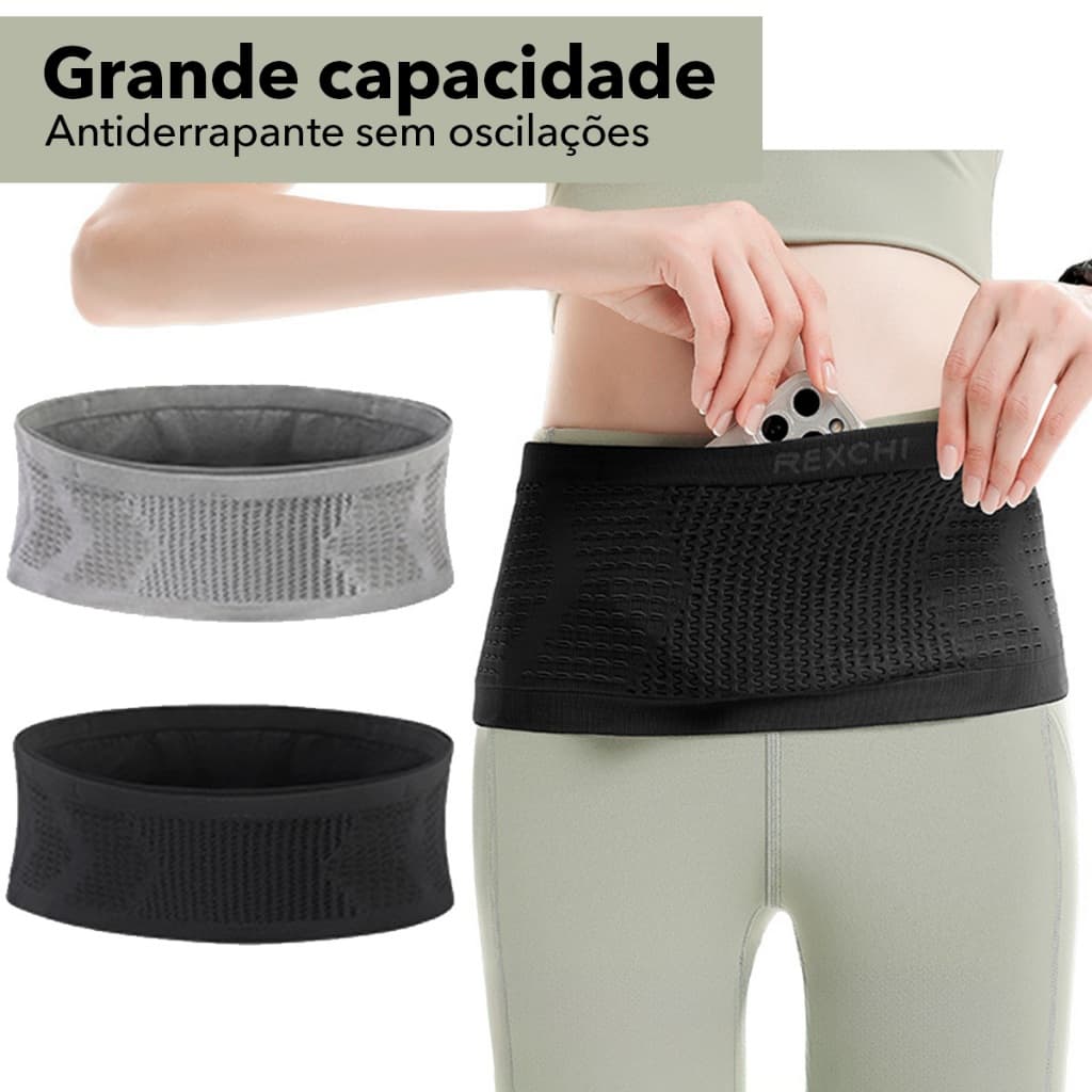 Bolso De Corrida De Alta Elasticidade Para Homens E Mulheres De Fitness Ao Ar Livre Profissional Sem Cinto De Agitação .