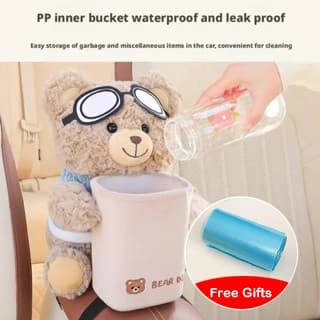 Andy Bear Suporte Para Caixa De Tecido Carro Organizador Multifuncional De Desenho Animado Criativo Console De Apoio De 