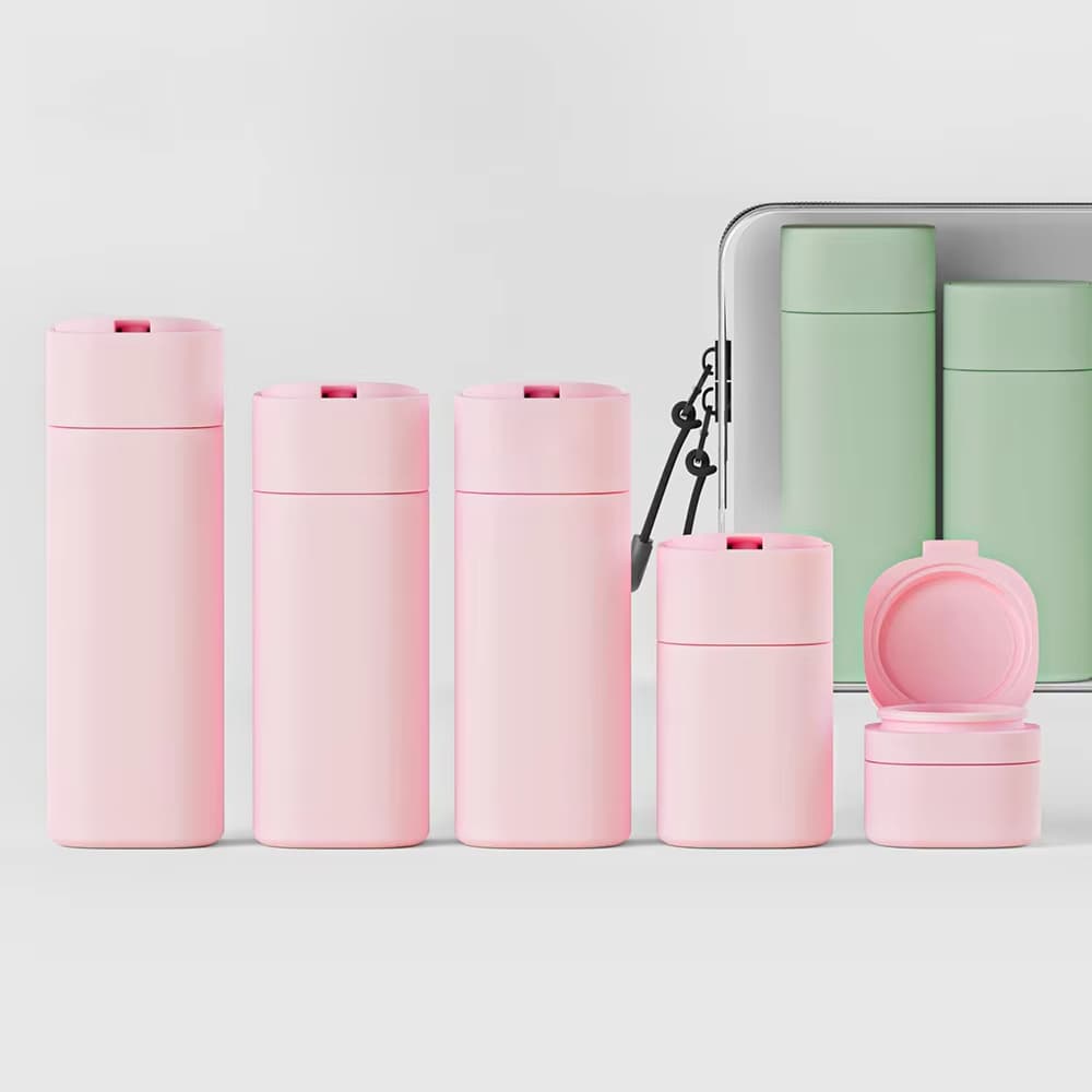 6pcs PE Material Garrafa Conjunto de Viagem