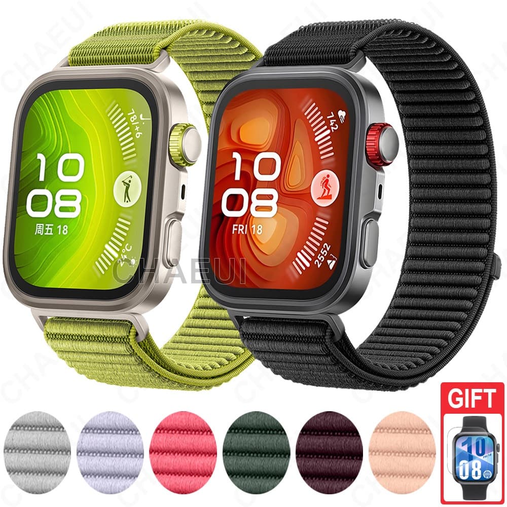 Acessórios De Pulseira De Nylon Com Tecida Para Huawei Watch Fit 4 3 / Fit 4 Pro