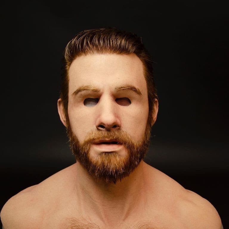 Carnaval Halloween Estilo Quente Máscara para Idosos Chapelaria Velho Vovô Máscara Facial Peruca