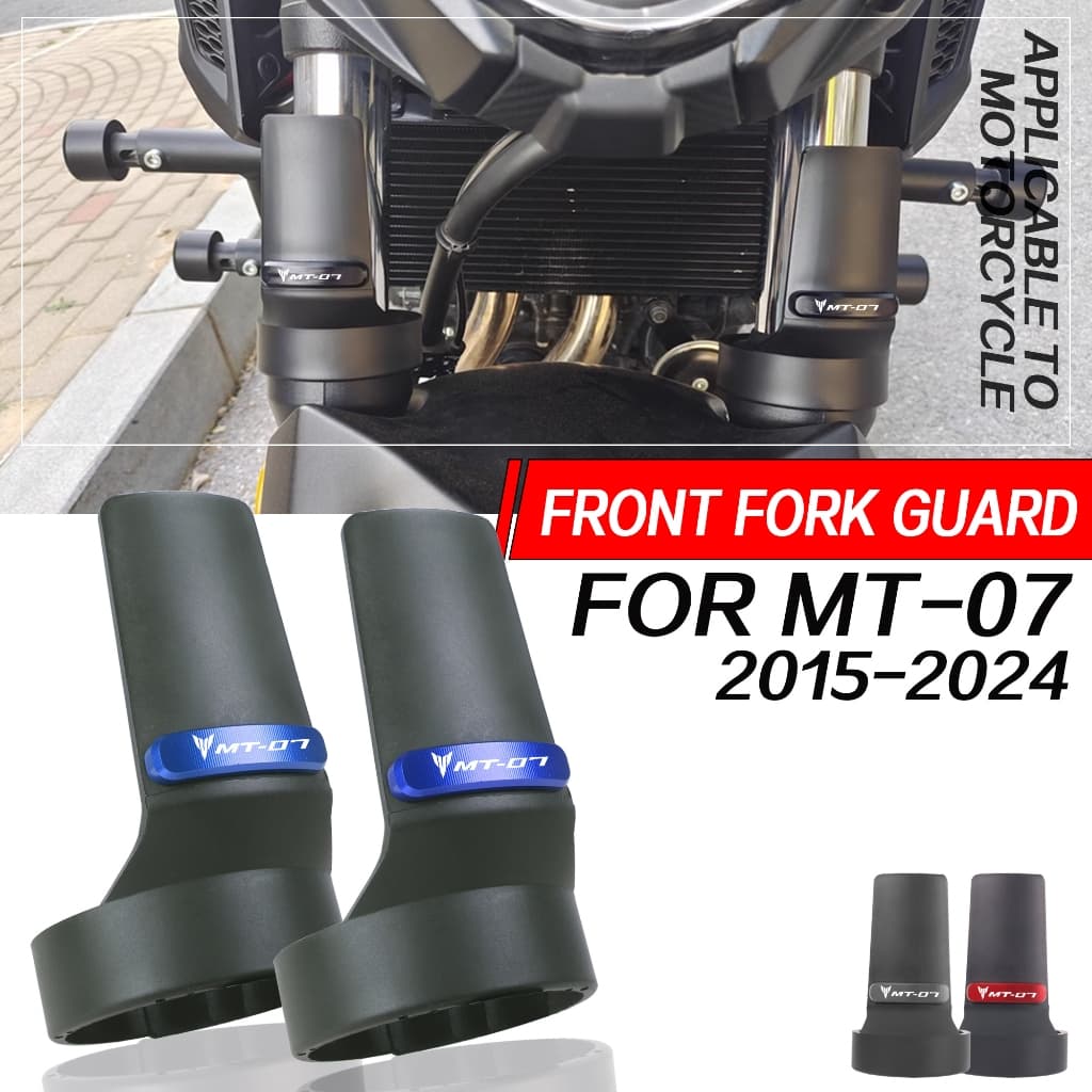 Adequado para Yamaha MT07 MT-07 2015-2024 modificado amortecedor dianteiro capa protetora garfo dianteiro paralama escud