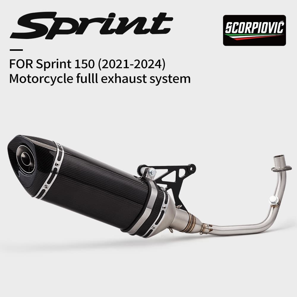 Sistema De Escape Completo Para Vespa sprint Primavera 150 125 2017-2020 125 150 Moto Modificação
