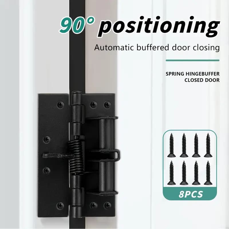 Dobradiça De Fechamento Automático , Posicionamento De Fecho De Porta Em Ângulo Reto , Redução De Ruído
