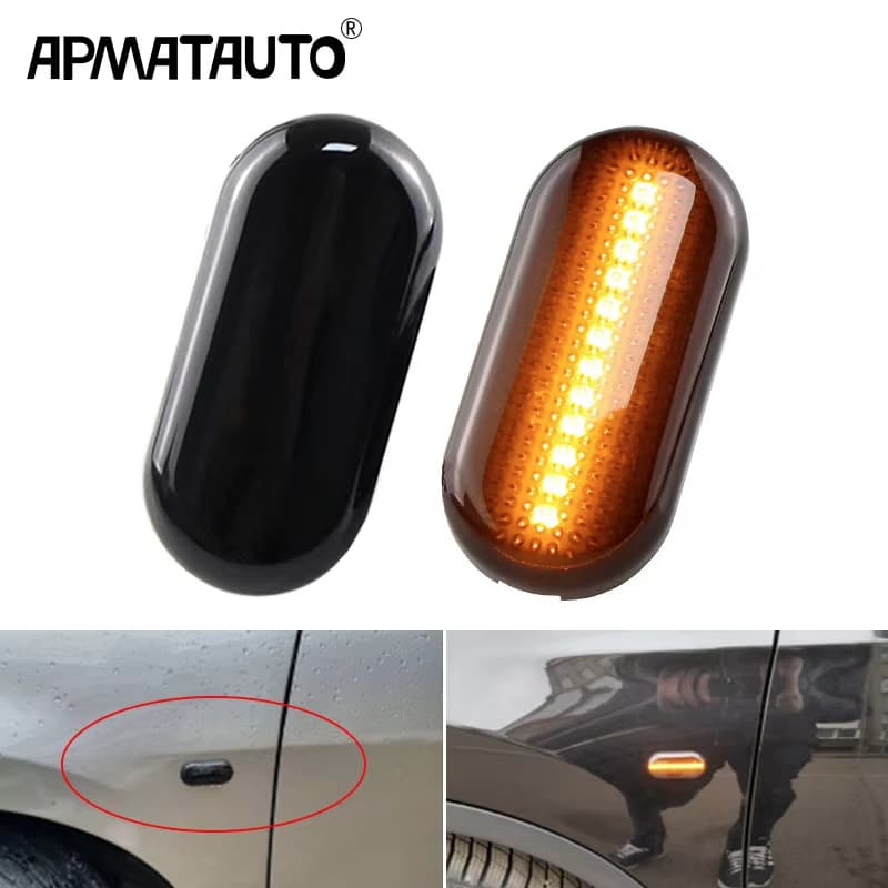 2 Peças Para Nissan Frontier D40 Cubo Z11 Latio C11 Xterra Versa Março Dinâmico LED Marcador Lateral Luz De Sinalização