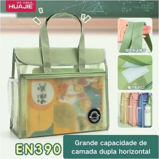 bolsa transparente malha , bolsa transparente feminino grande  , Armazenamento De Malha Transparente
