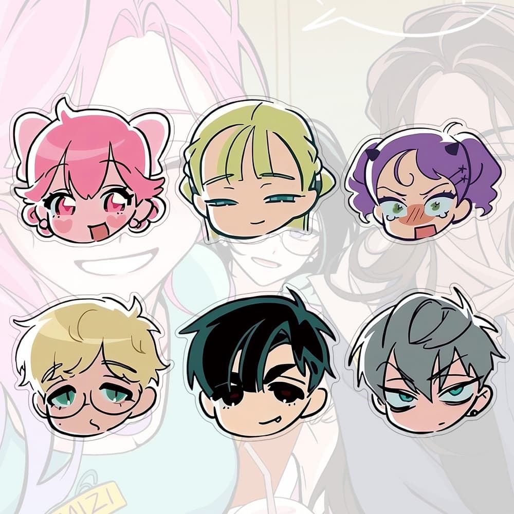 Broche De Acrílico Alien Stage Anime Cartoon Cute Student Bag Ornaments Pin