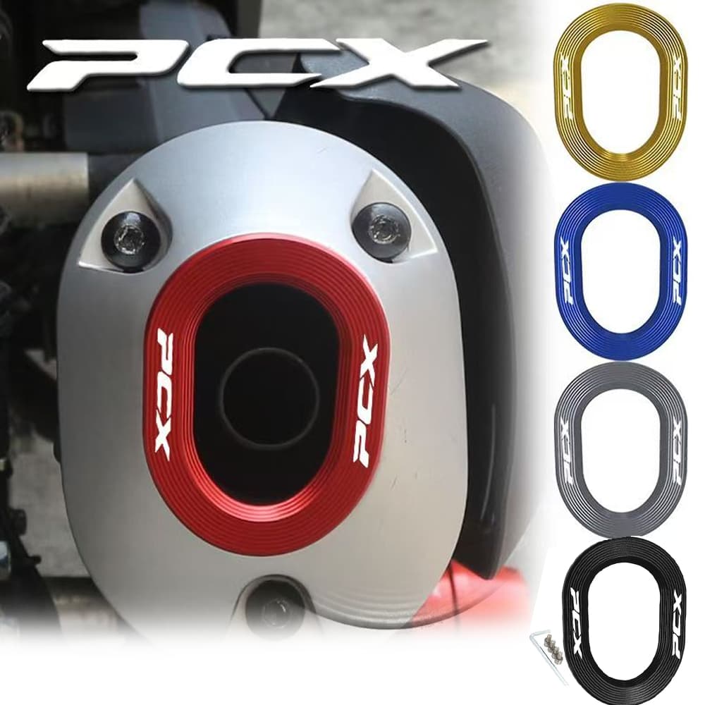 Tampa Do Tubo De Escape PCX160 2022-2025 Material De Liga De Alumínio Montagem Não Destrutiva Acessórios Para Motociclet
