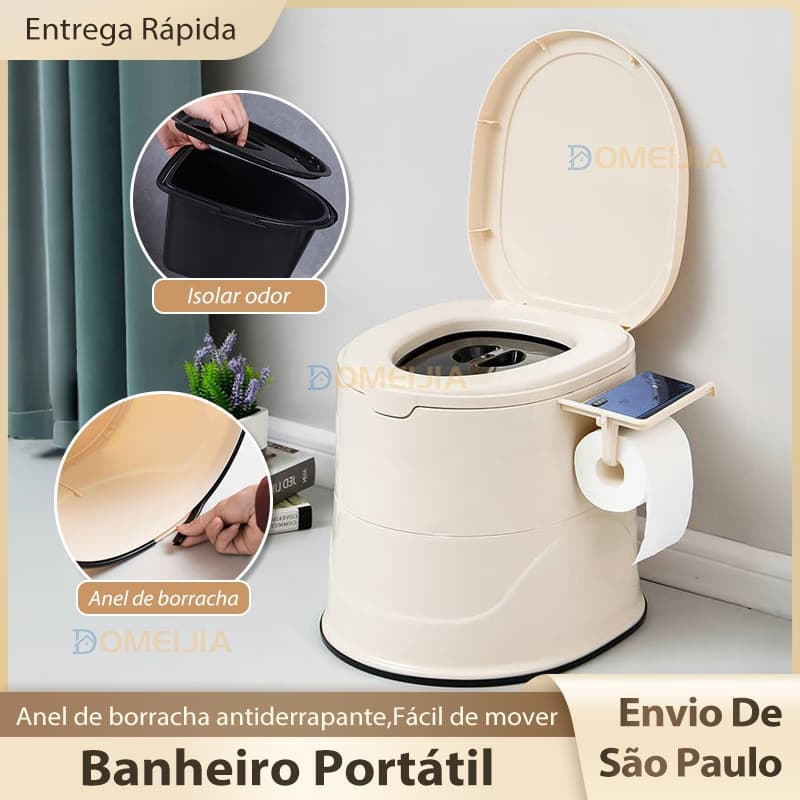 Banheiro Químico Portátil Para Banheiro Móvel Adequado Para Idosos/Mulheres Grávidas/Adultos