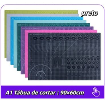 Base de Corte A1/A2/A3 90x60cm Dupla Face para Patchwork Artesanato Costura
